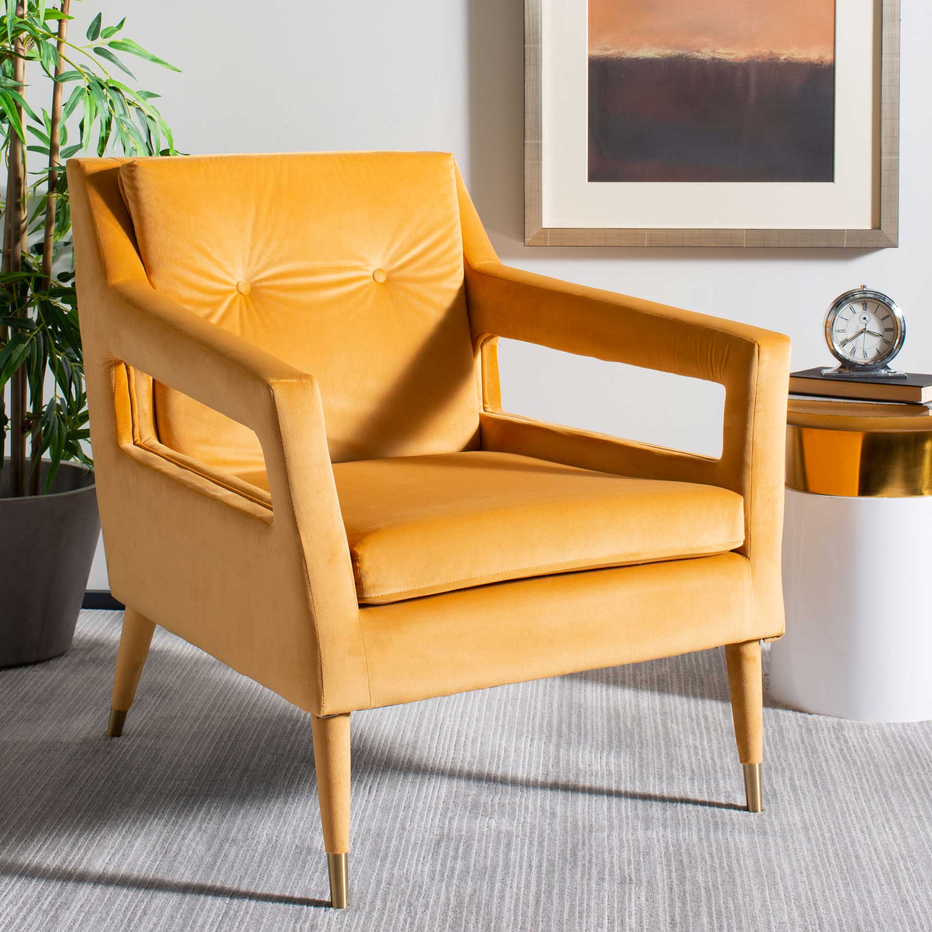 Malloy Tufted Accent Chair Marigold - Image 10