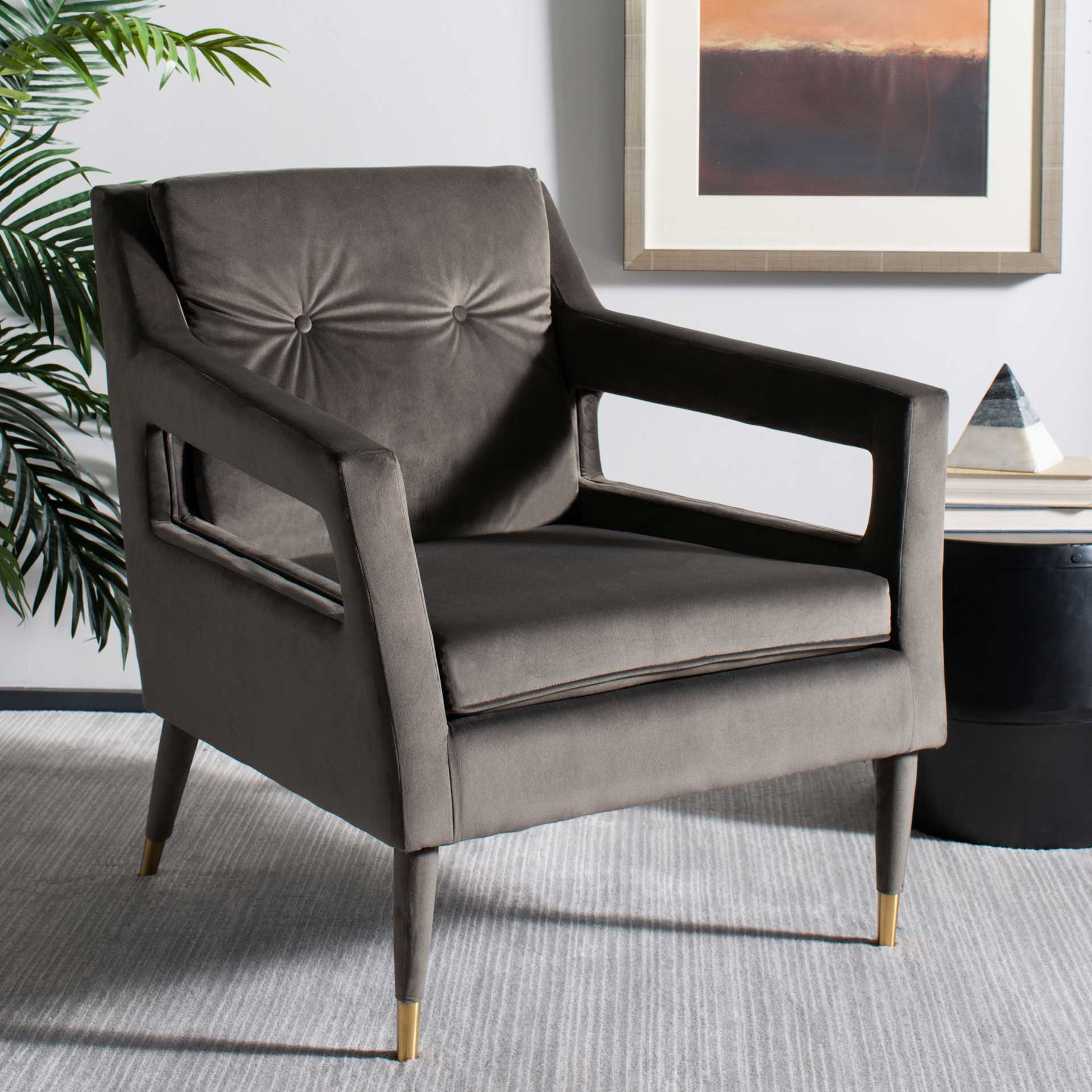 Malloy Tufted Accent Chair Shale - Image 10