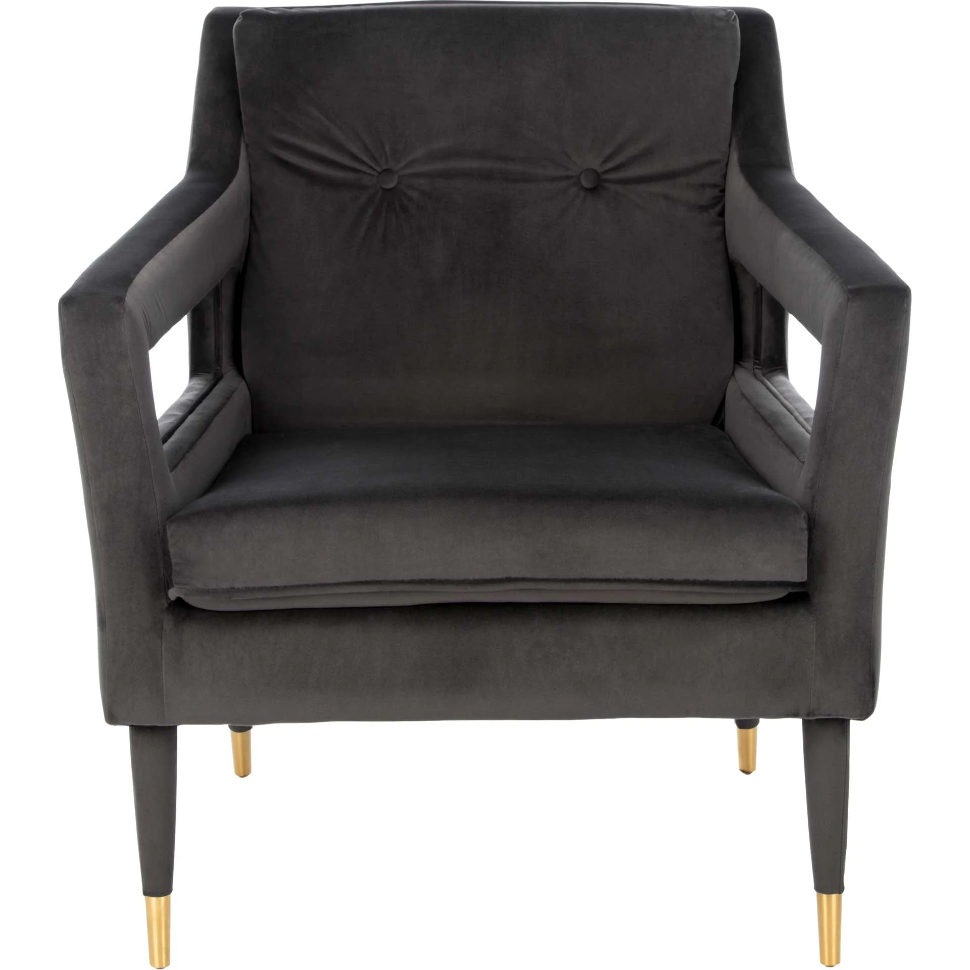 Malloy Tufted Accent Chair Shale - Image 2