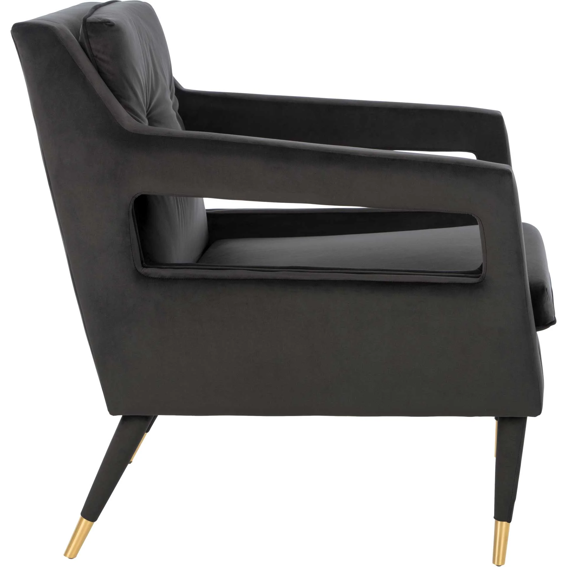 Malloy Tufted Accent Chair Shale - Image 3