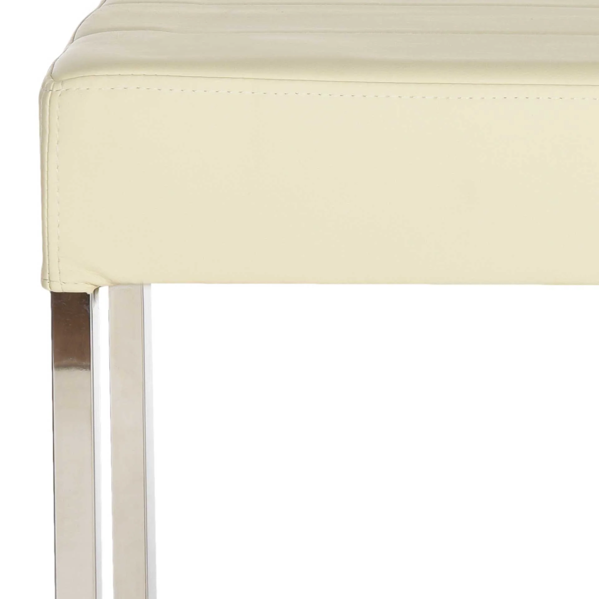 Malmo Bench Creme/Chrome - Image 2