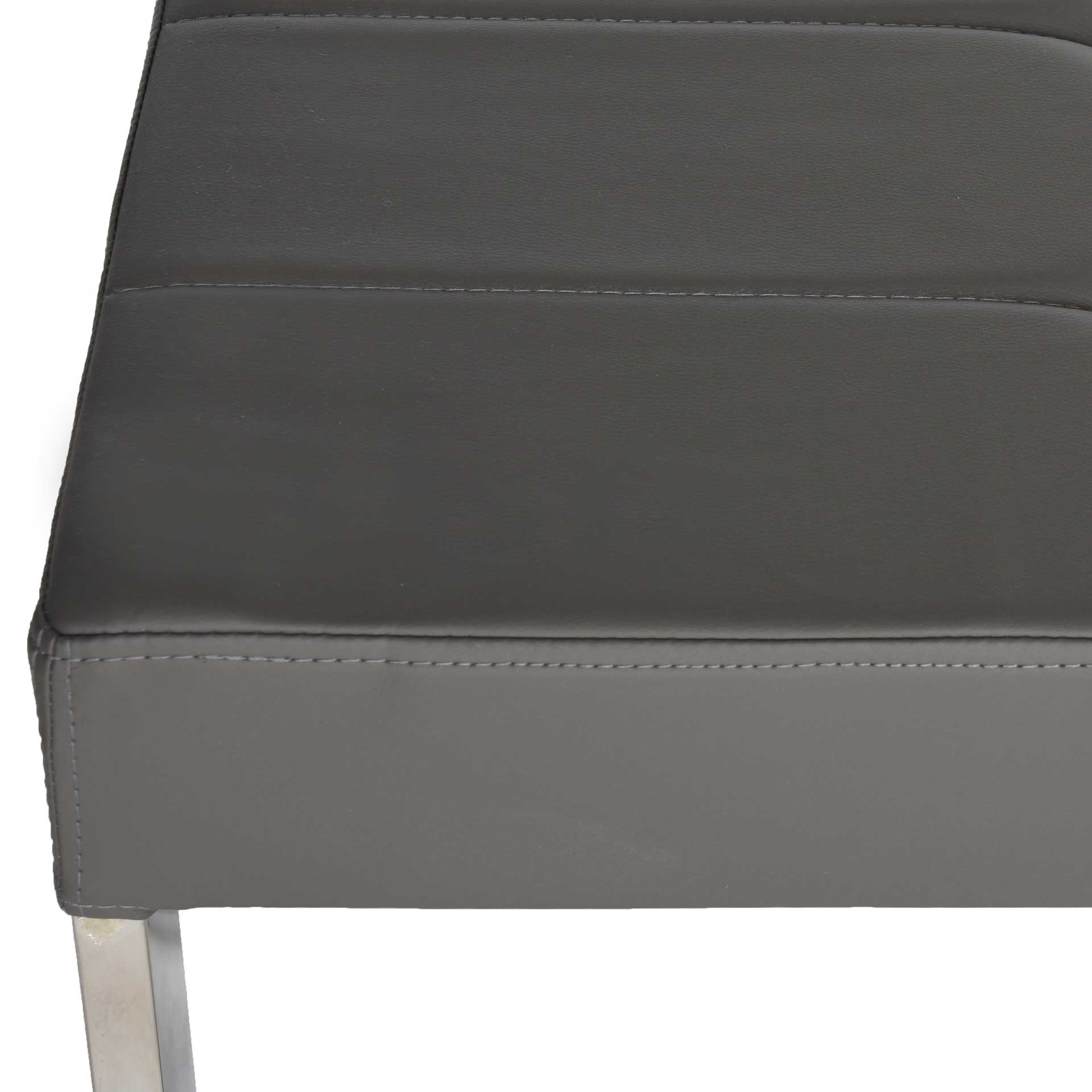 Malmo Bench Gray/Chrome - Image 3