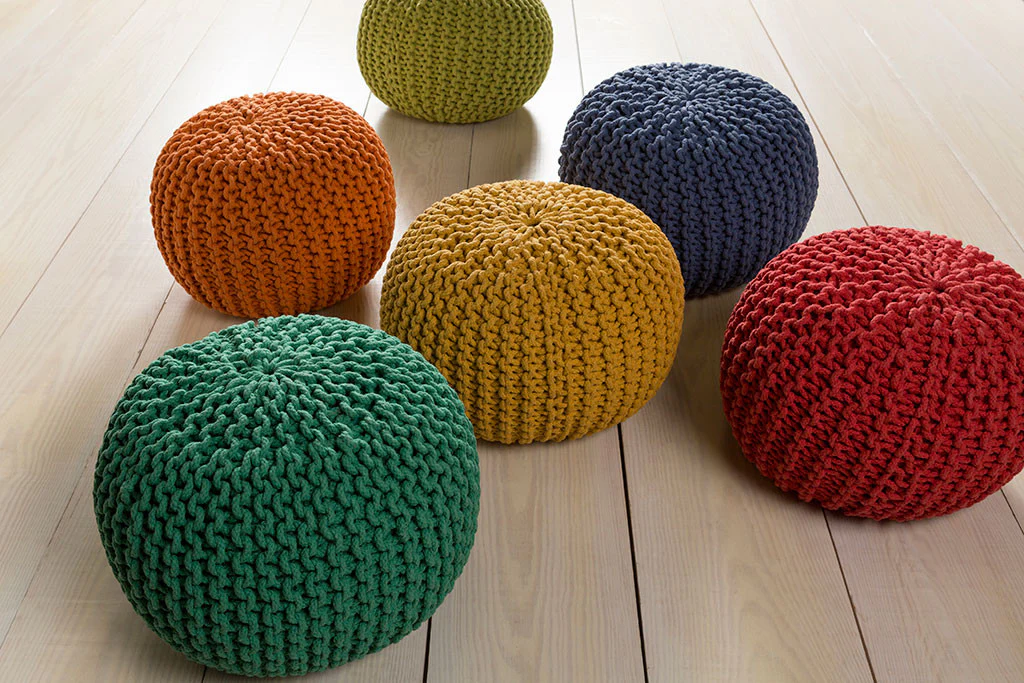 Malmo Solid Moss Sphere Pouf - Image 2
