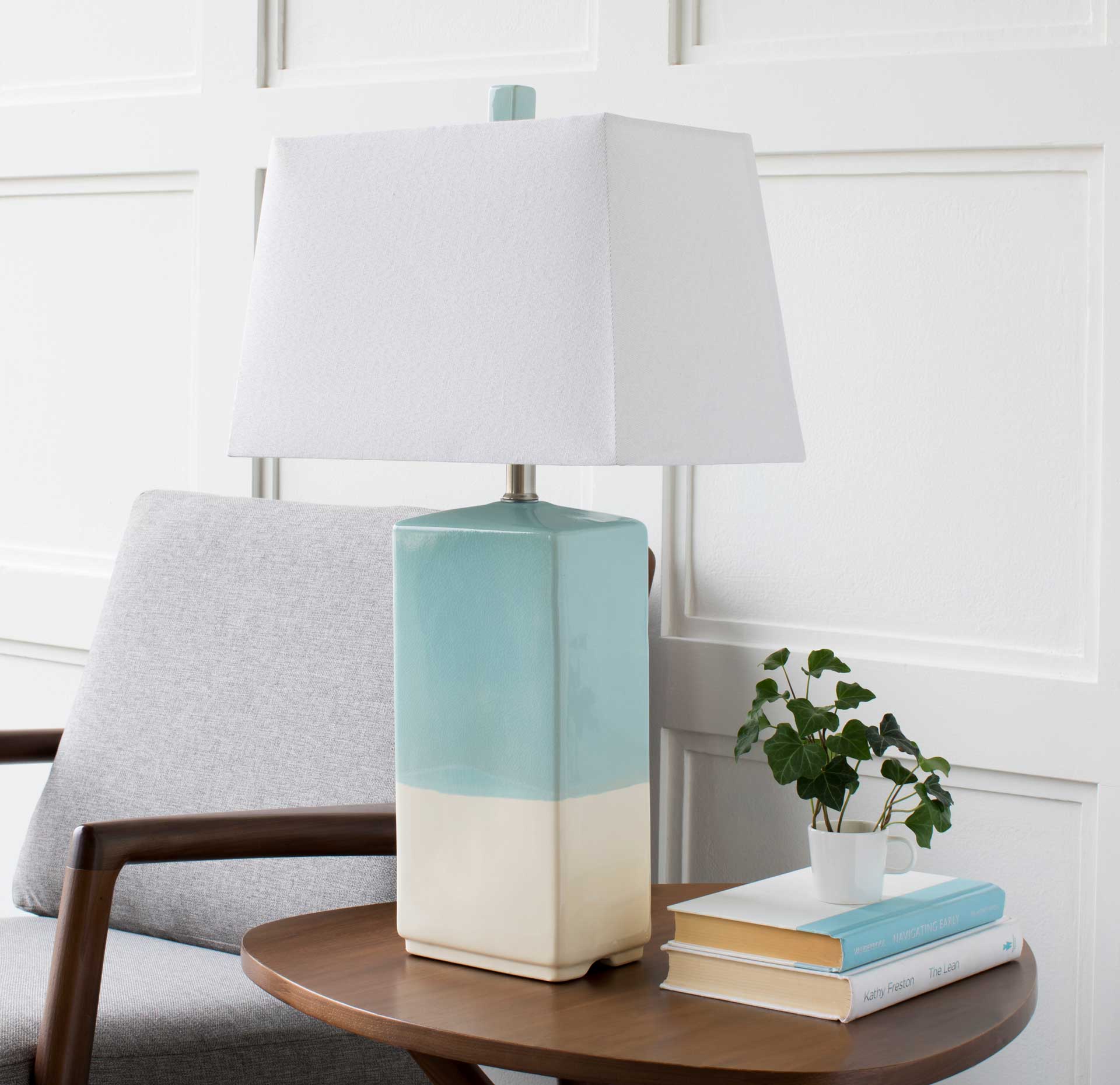 Malva Table Lamp Aqua/Ivory/Cream - Image 8