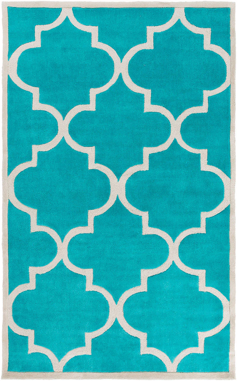 Mamba Teal/Light Gray Area Rug - Image 2