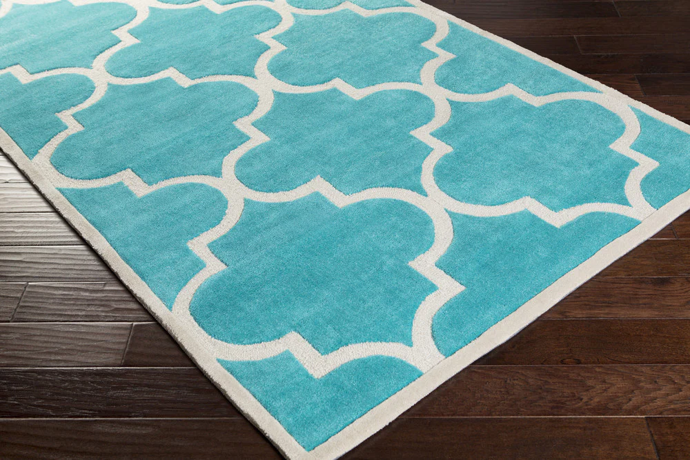 Mamba Teal/Light Gray Area Rug - Image 3