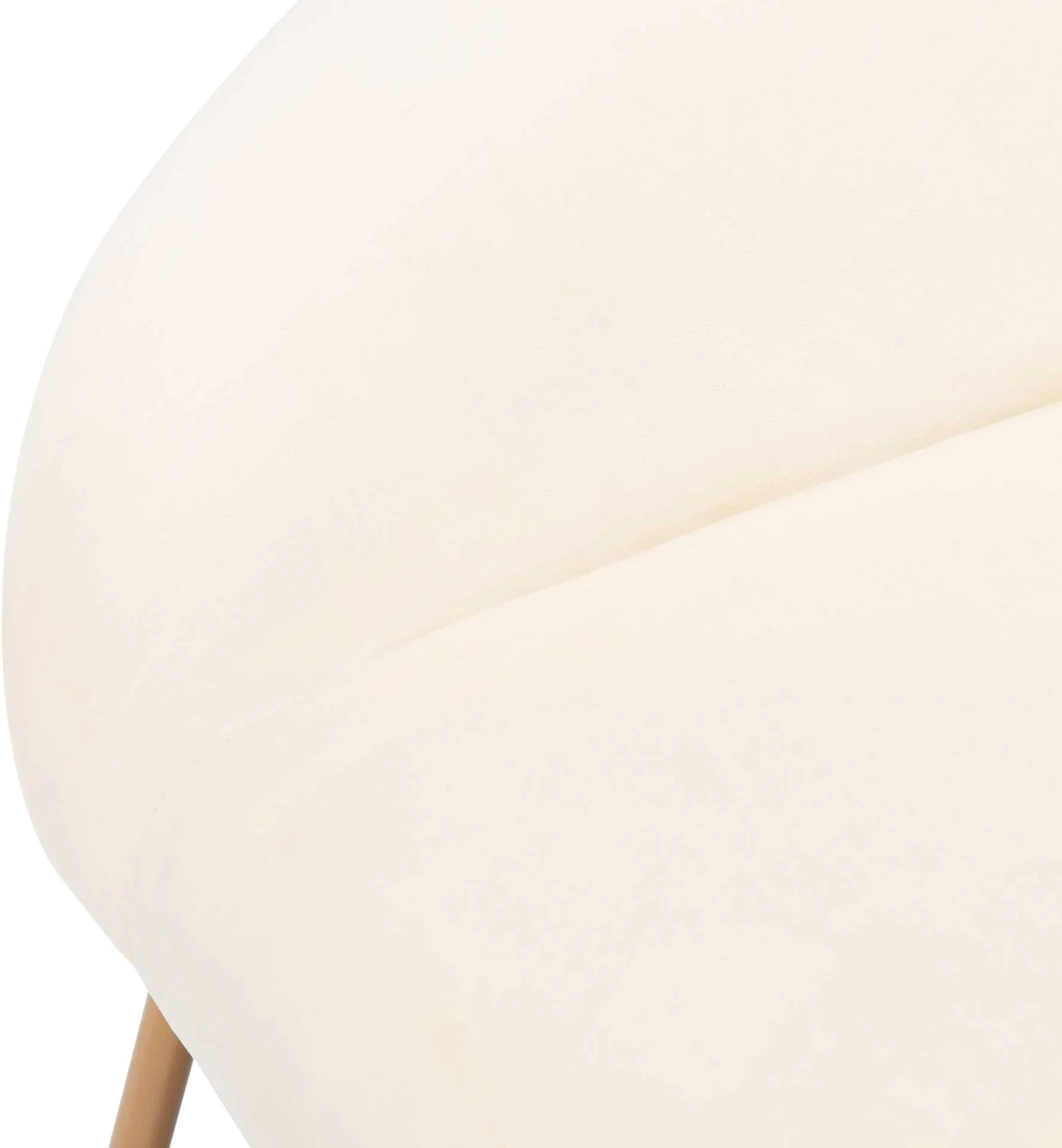 Manny Velvet Accent Chair Cream/Gold - Image 6