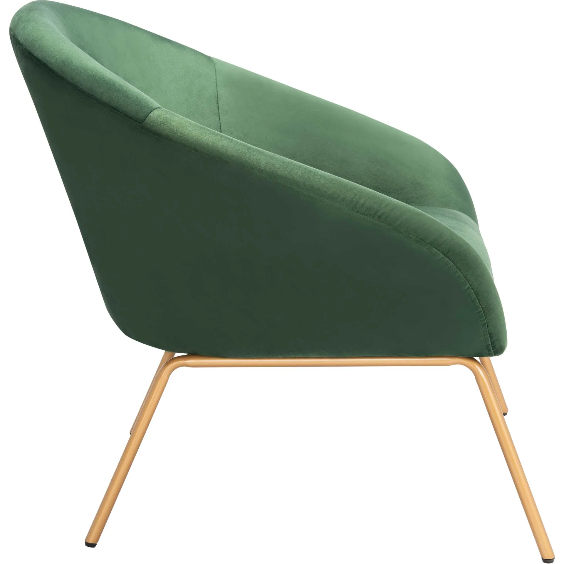 Manny Velvet Accent Chair Malachite Green/Gold - Image 3