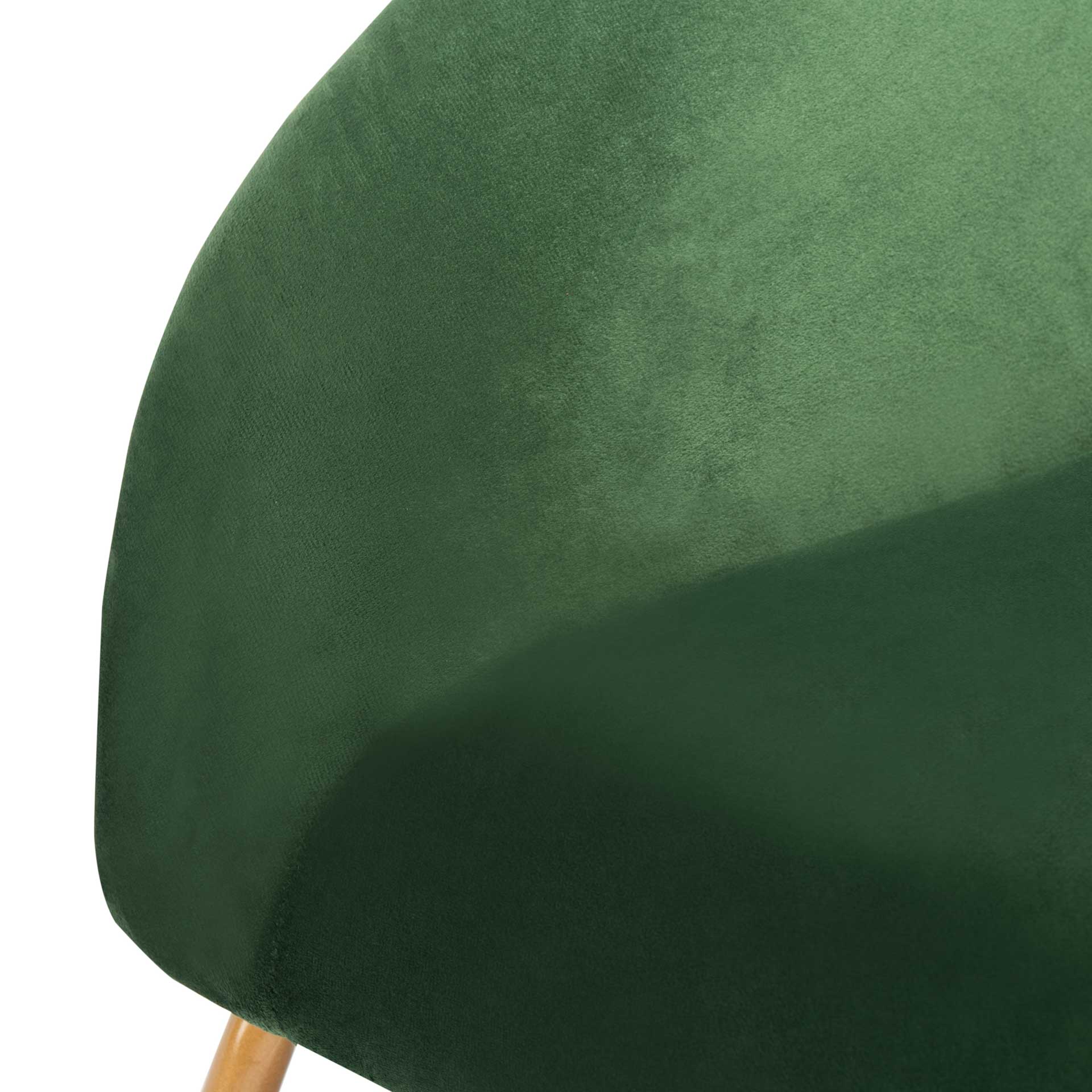 Manny Velvet Accent Chair Malachite Green/Gold - Image 6