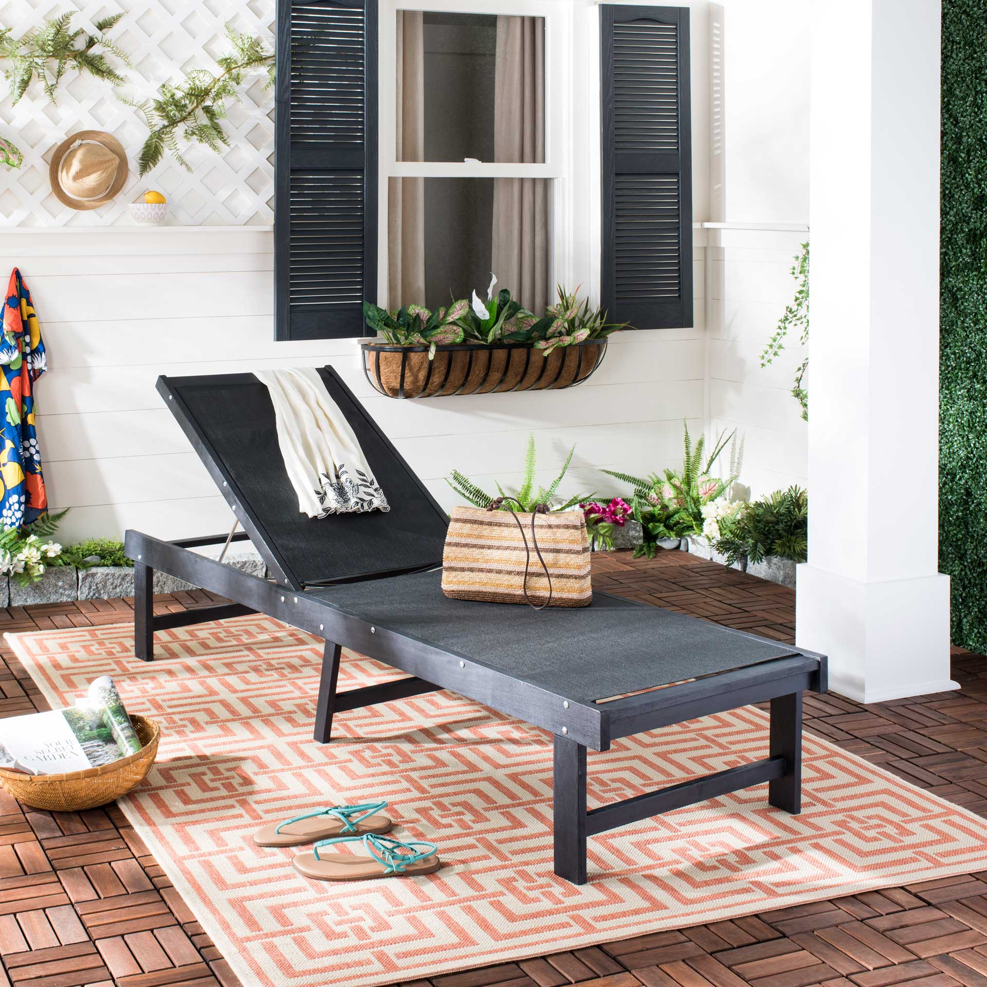 Manor Lounge Chair Dark Slate Gray - Image 4
