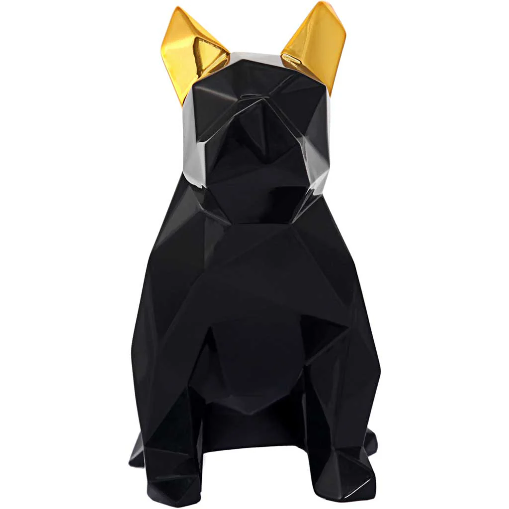 Mans Best Friend Sculpture Black/Gold - Image 2