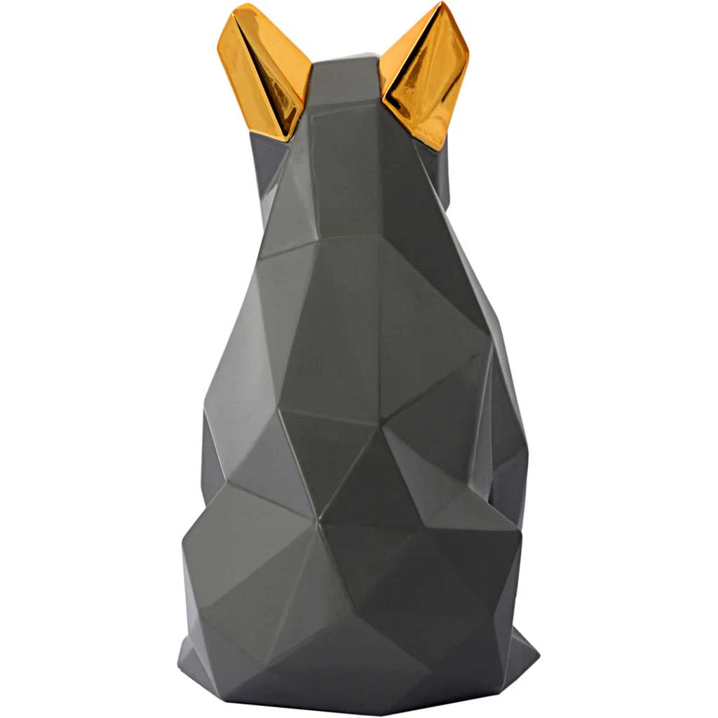 Mans Best Friend Sculpture Gray/Gold - Image 3