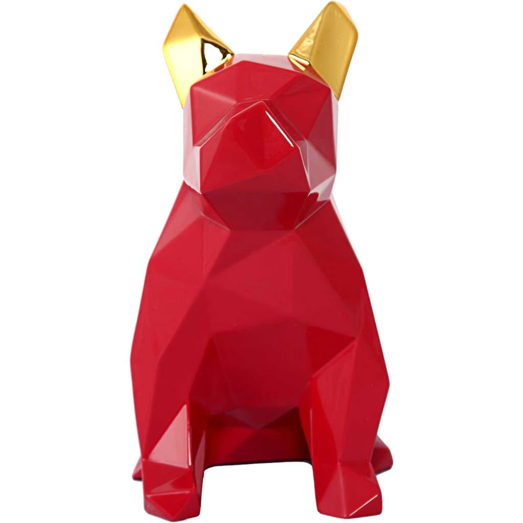 Mans Best Friend Sculpture Red/Gold - Image 2