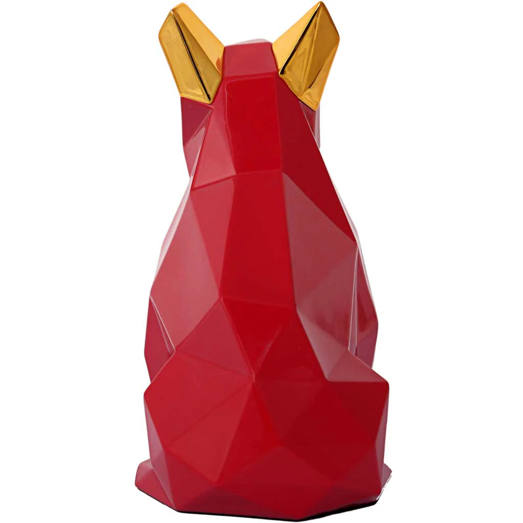 Mans Best Friend Sculpture Red/Gold - Image 3