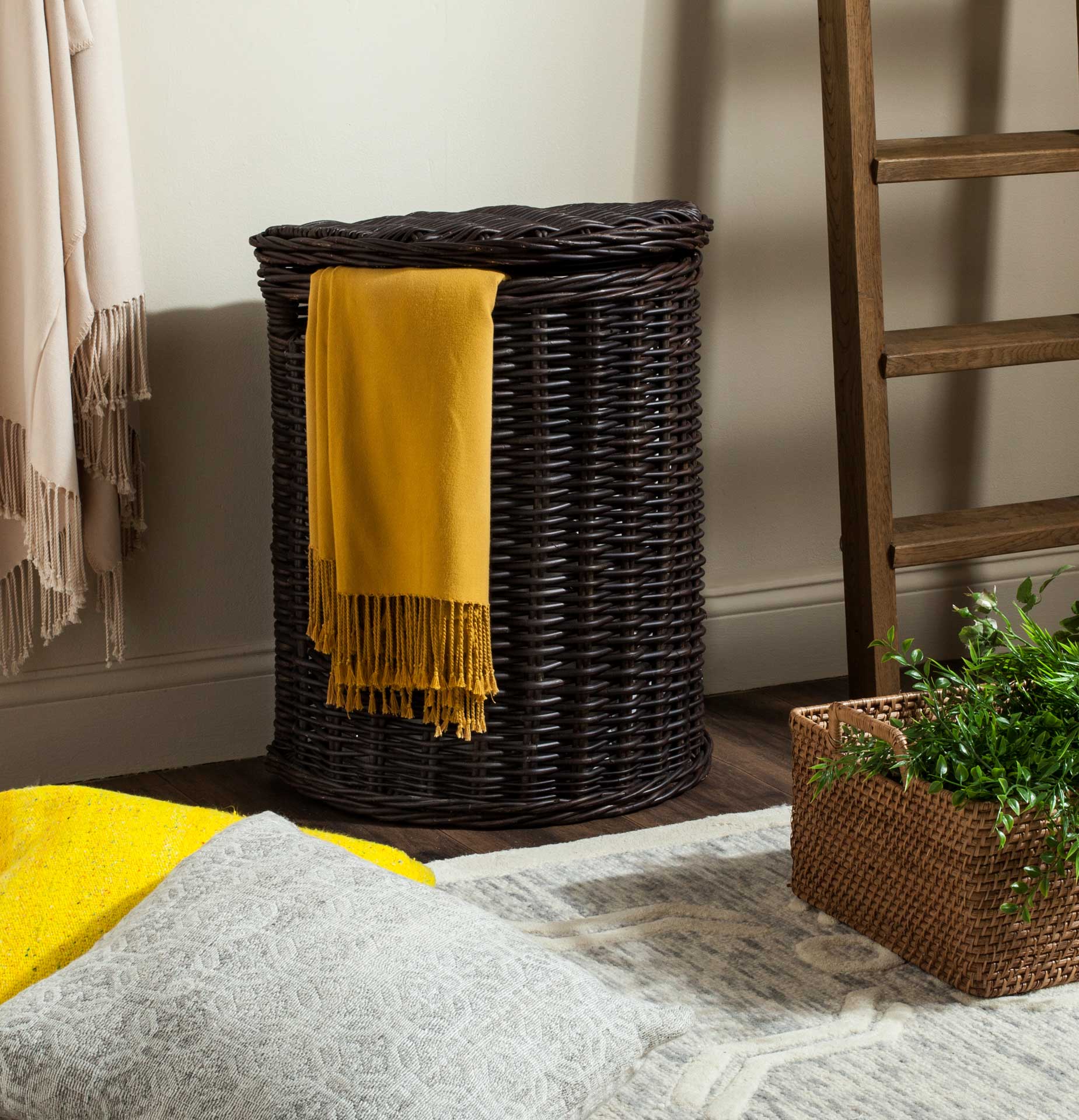 Mansel Wicker Hamper Brown - Image 4