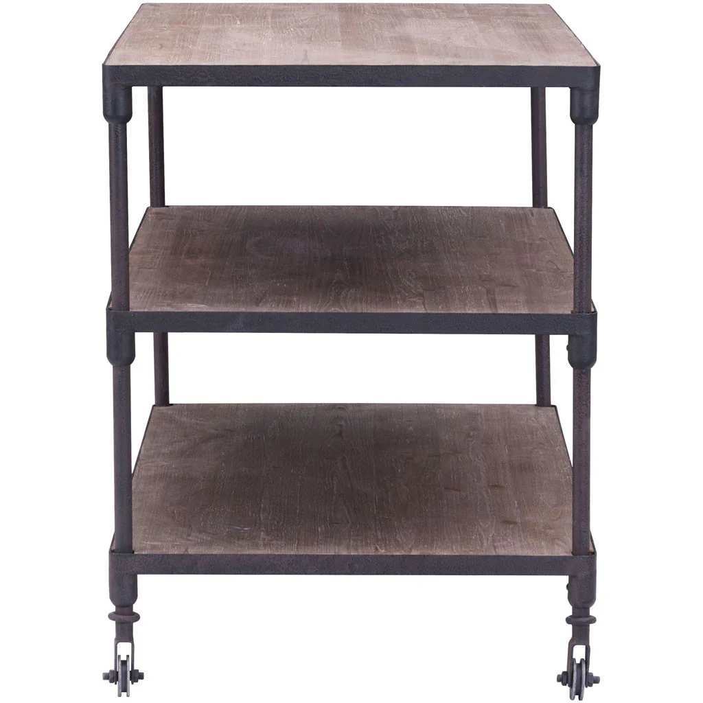 Mansfield Wide 3 level Shelf Distressed Natural - Image 2