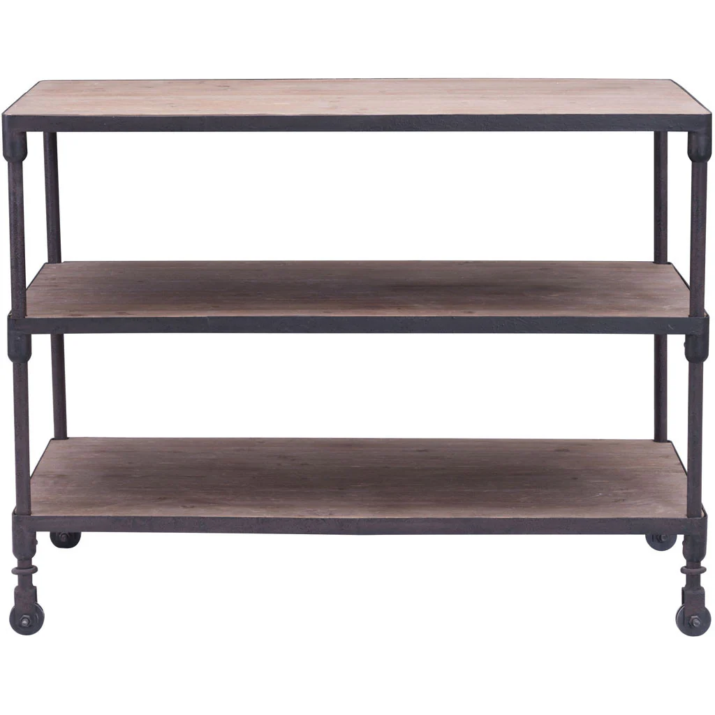 Mansfield Wide 3 level Shelf Distressed Natural - Image 3