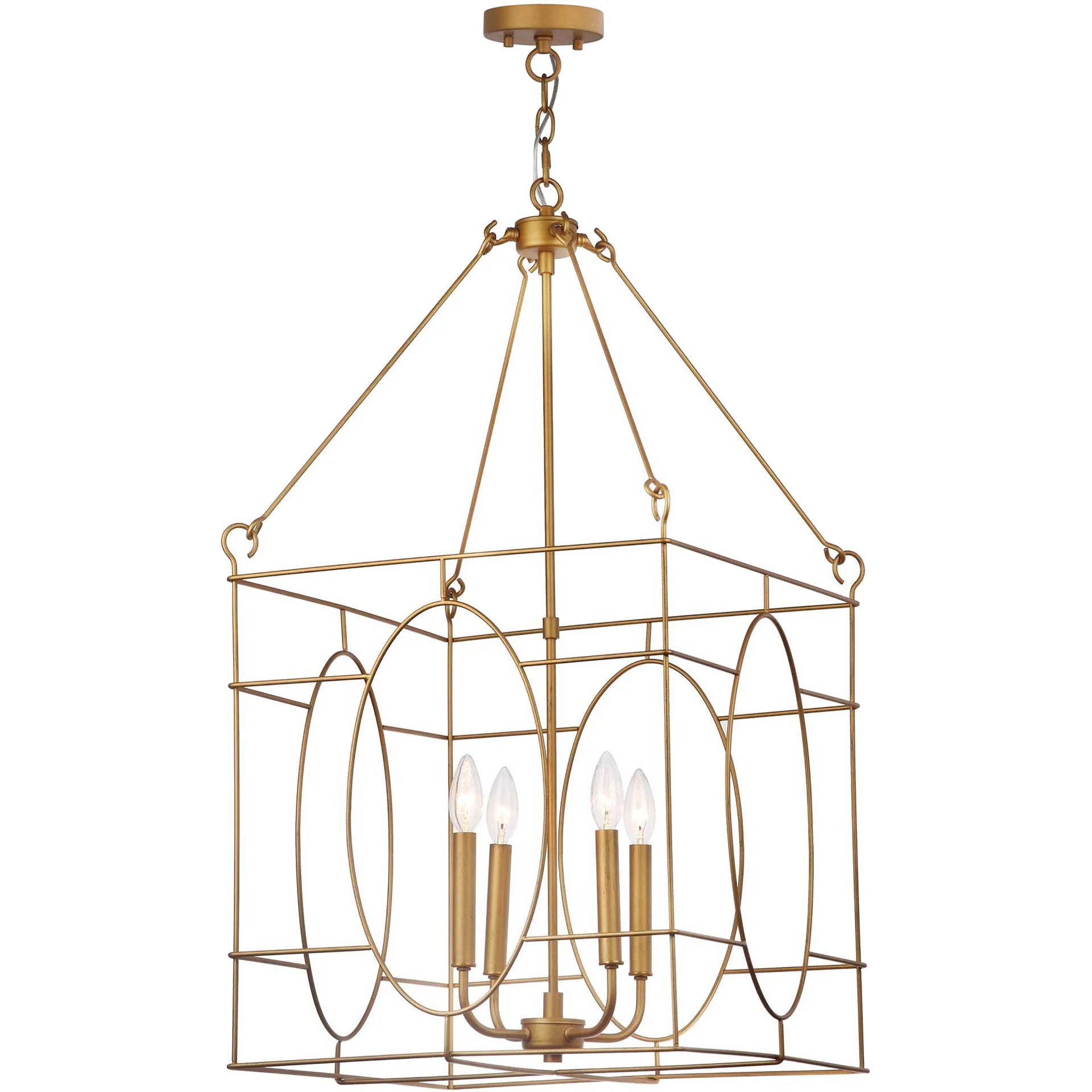 Manteo 4 Light Adjustable Pendant Gold - Image 2