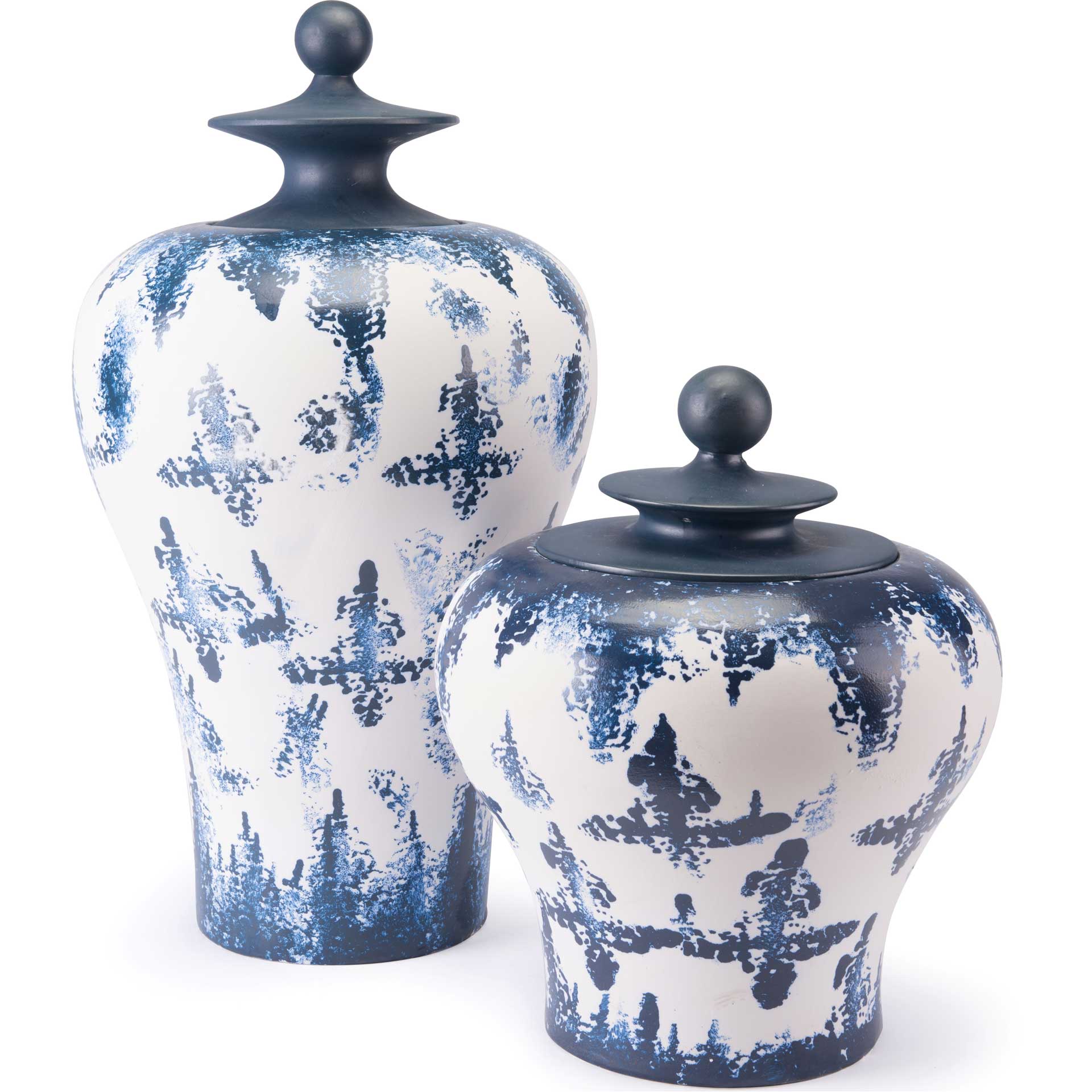 Mar Temple Jar Blue/White - Image 3