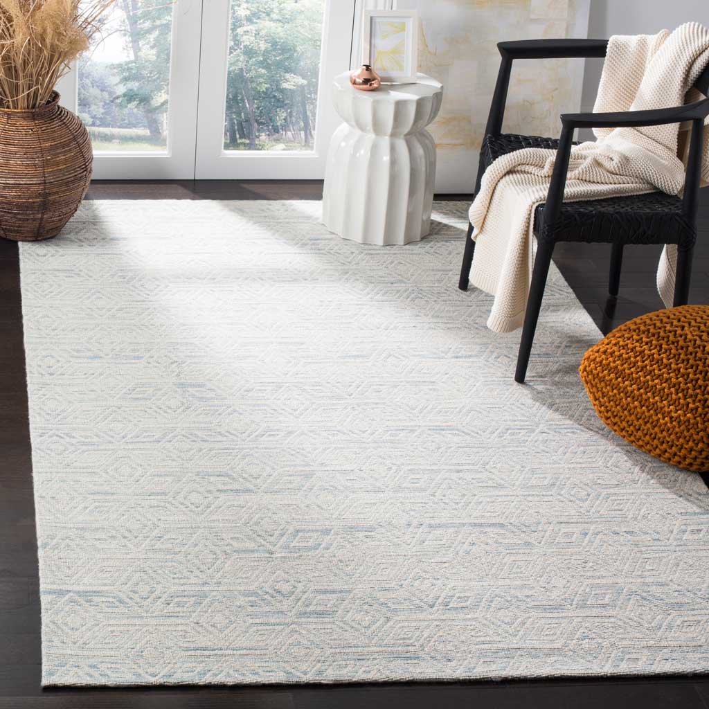 Marbella Ivory/Light Blue Area Rug - Image 6