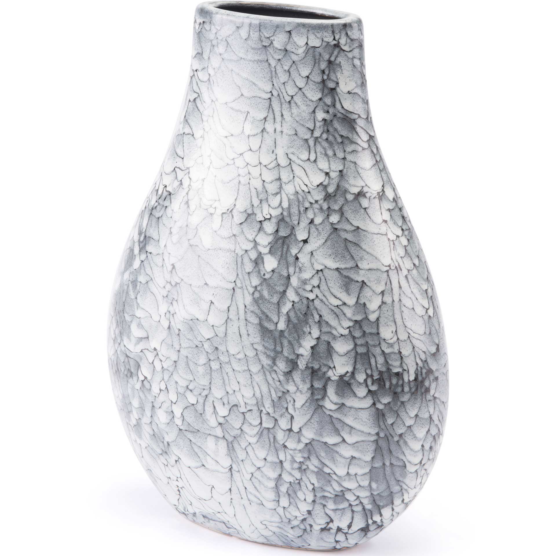 Marbled Vase Black/White - Image 4