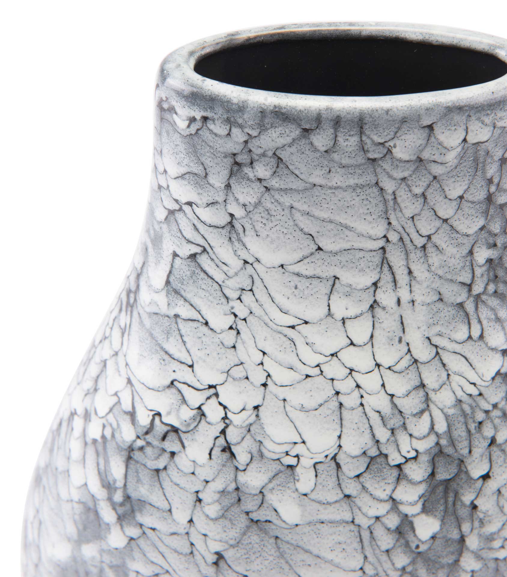 Marbled Vase Black/White - Image 6