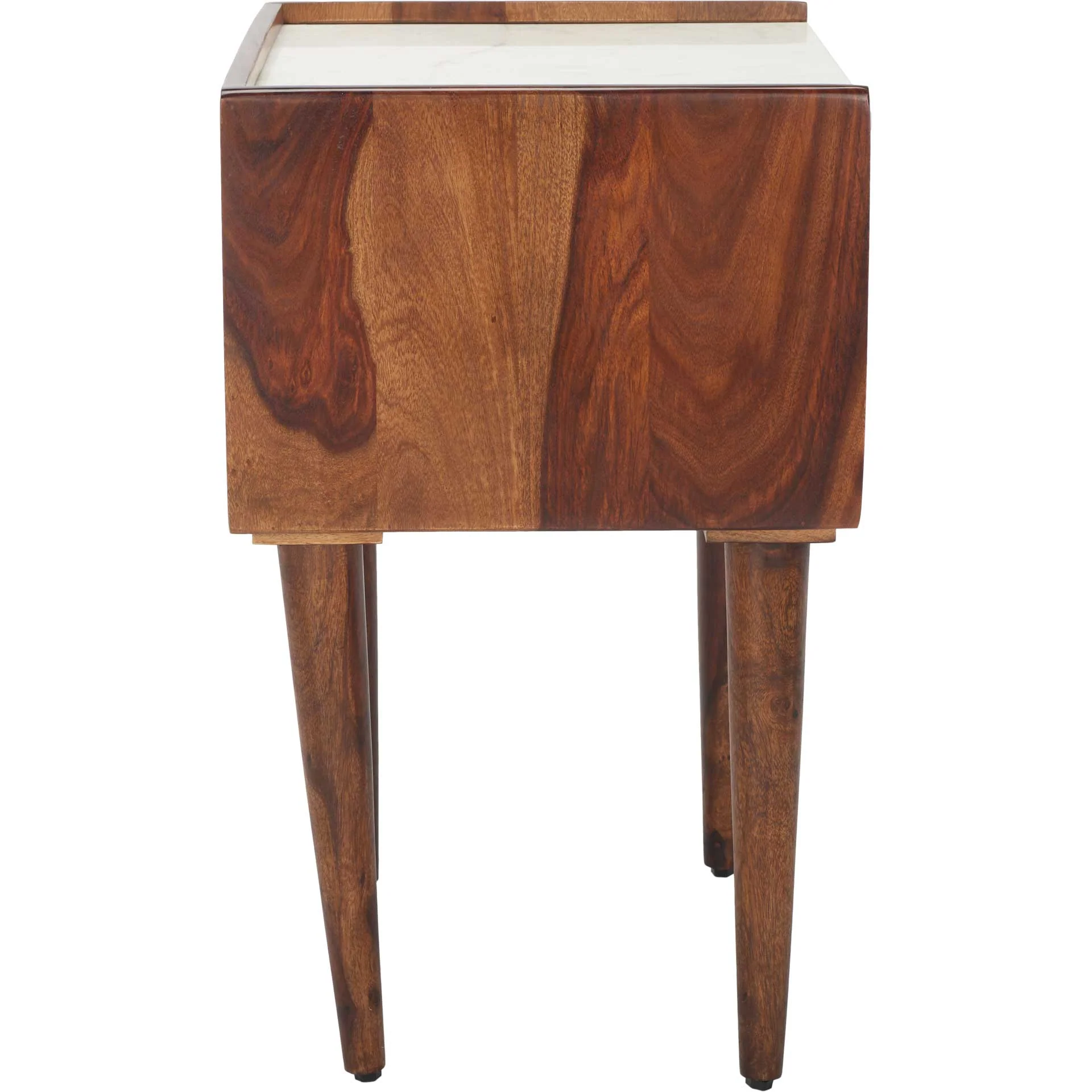Marcelo 1 Drawer Nightstand Walnut/White - Image 3