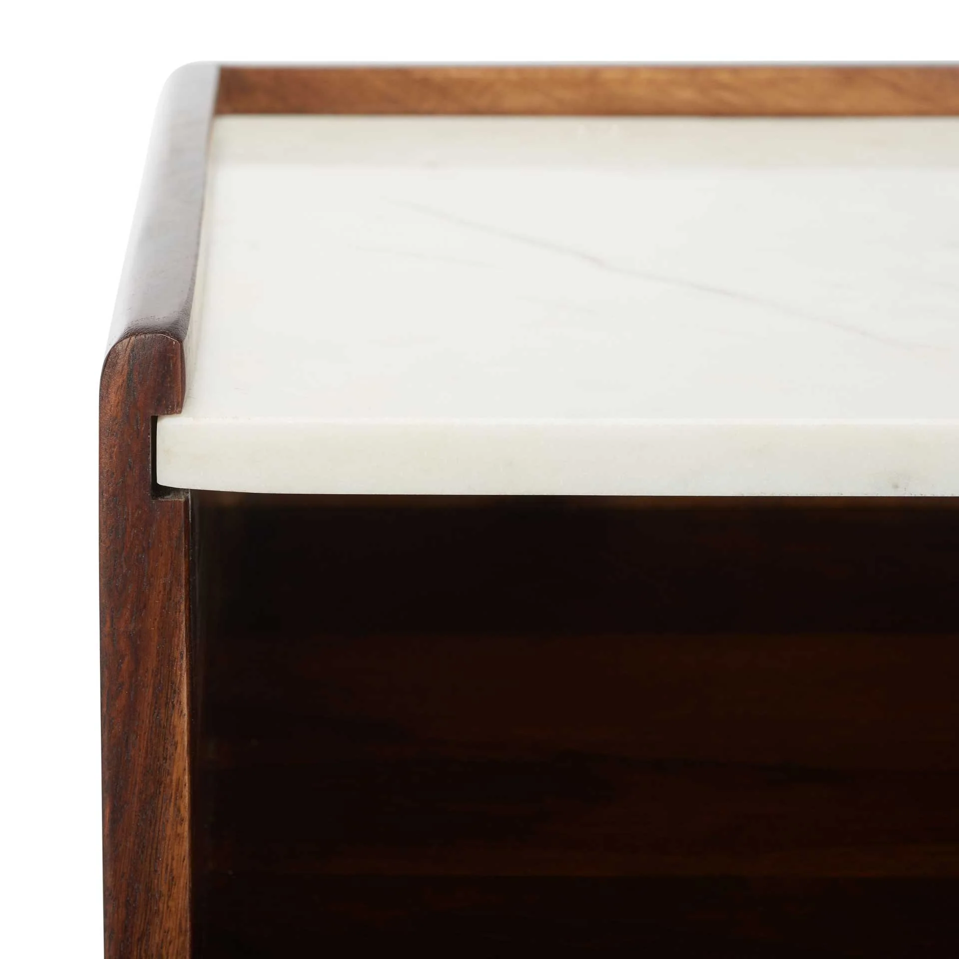 Marcelo 1 Drawer Nightstand Walnut/White - Image 5