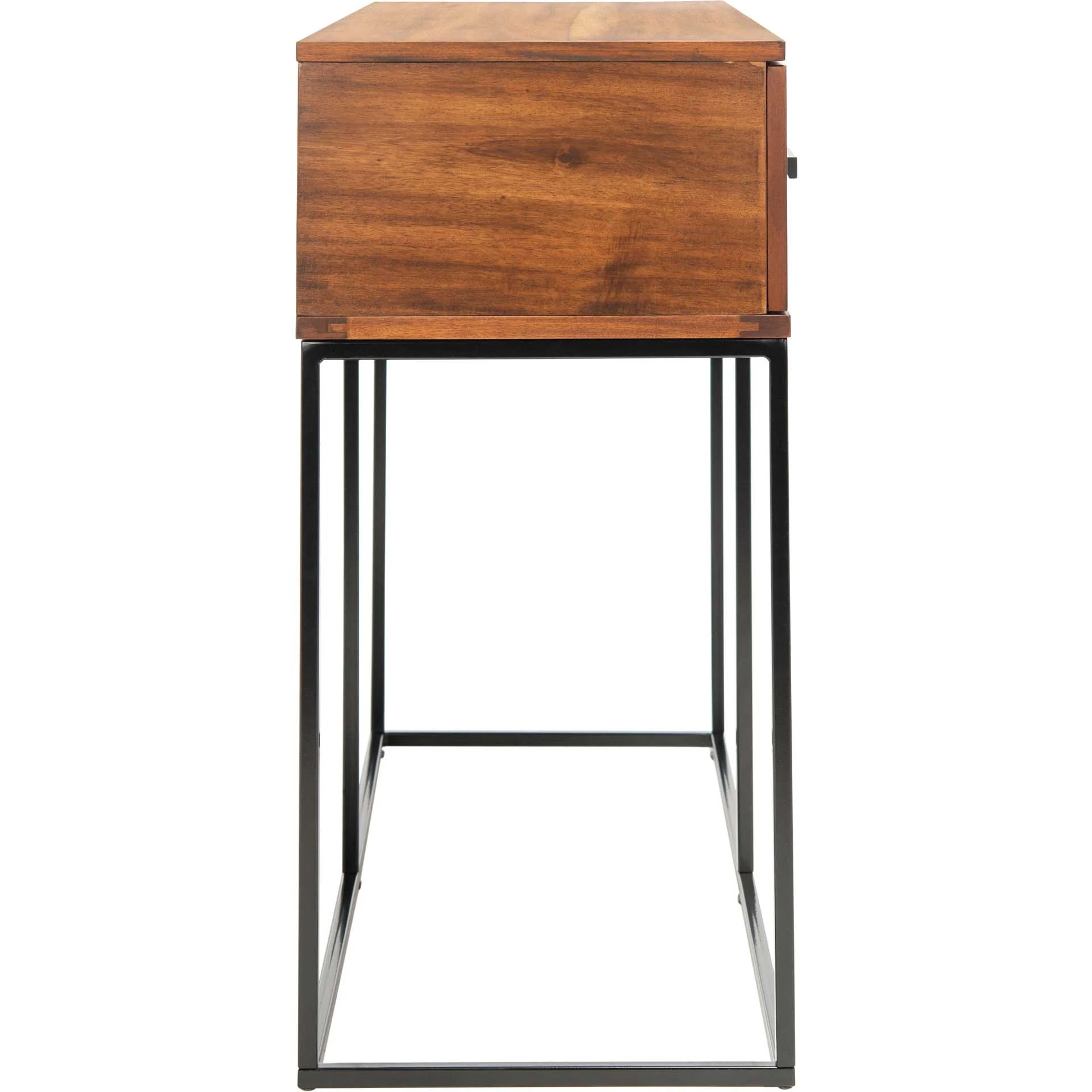 Marcene 2 Drawer Console Table Brown/Black - Image 2