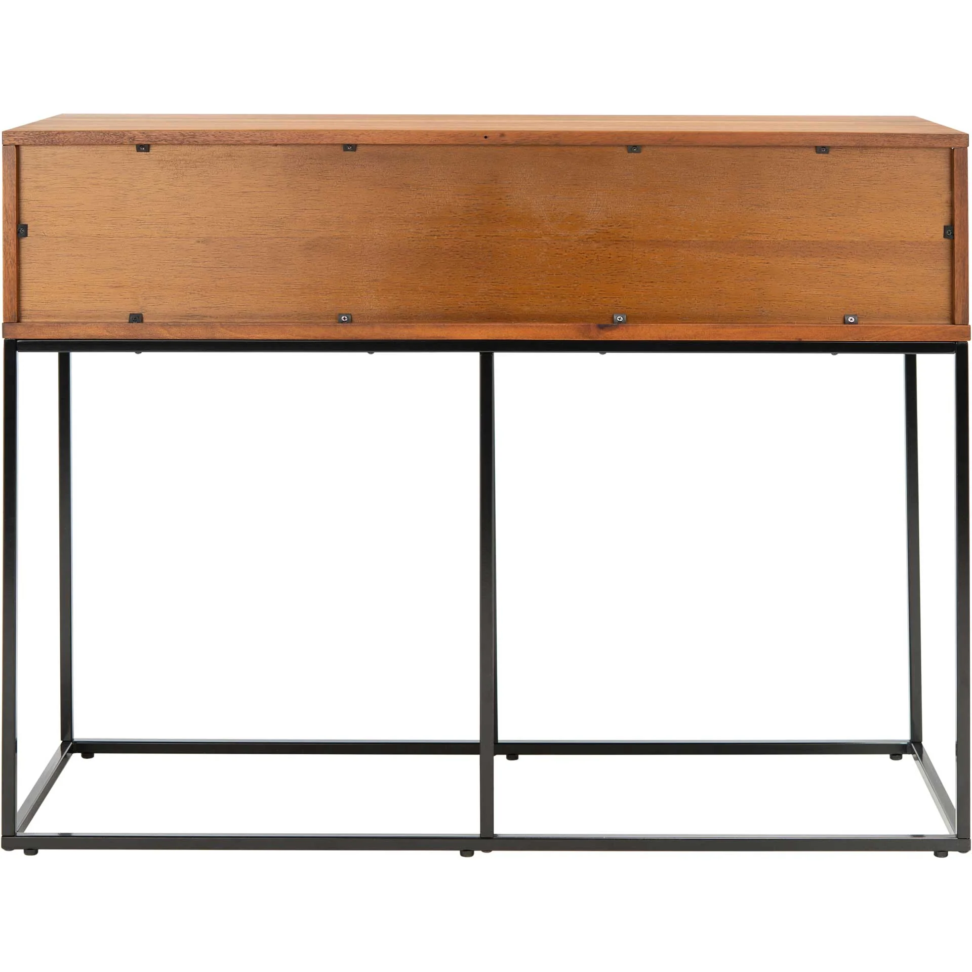 Marcene 2 Drawer Console Table Brown/Black - Image 3