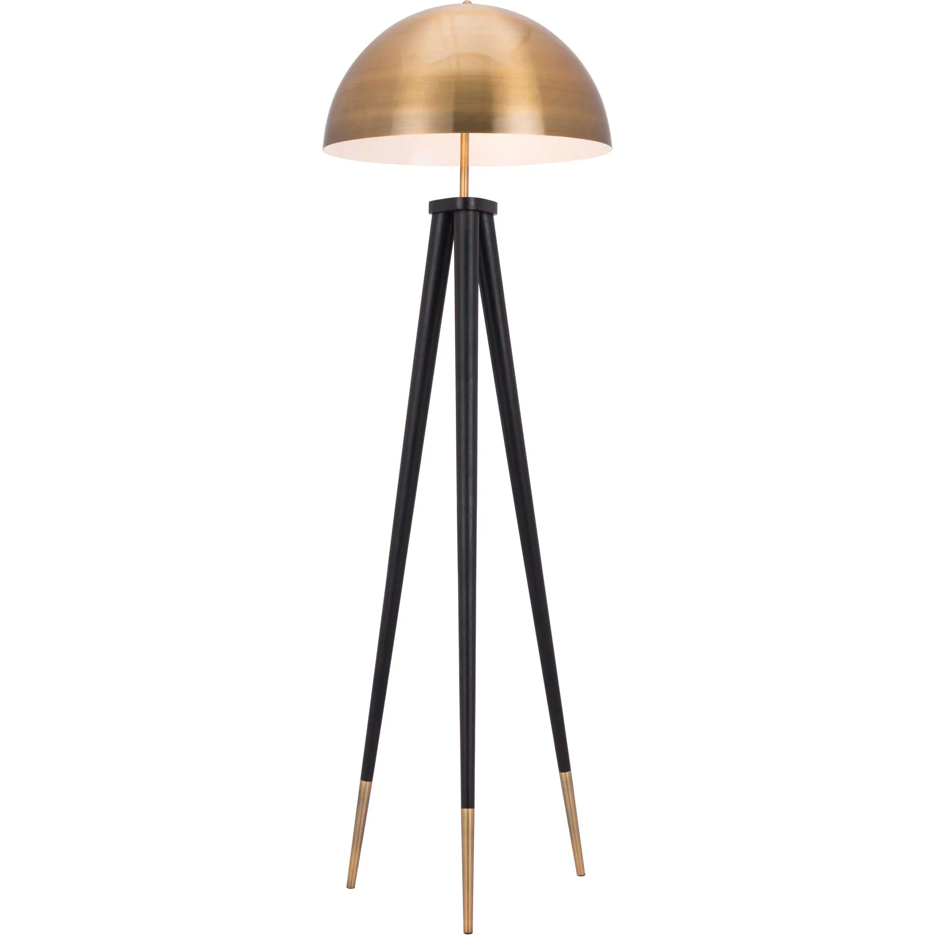 Marcus Floor Lamp Brass/Black - Image 2