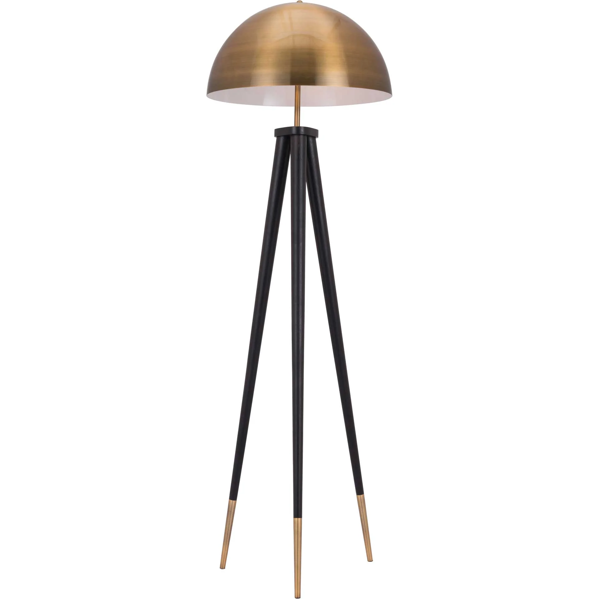 Marcus Floor Lamp Brass/Black - Image 3