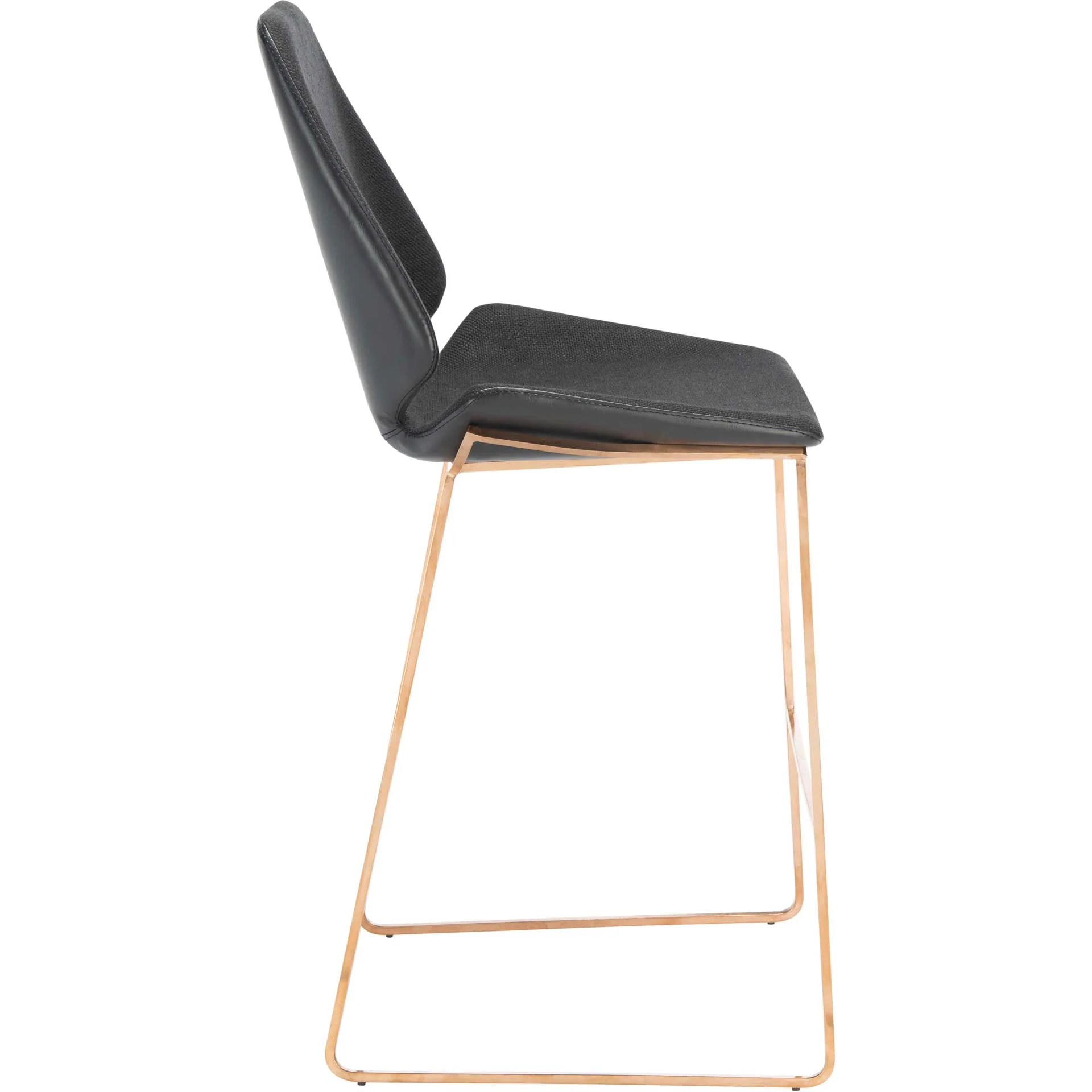 Margot Counter Stool Black/Gold - Image 3