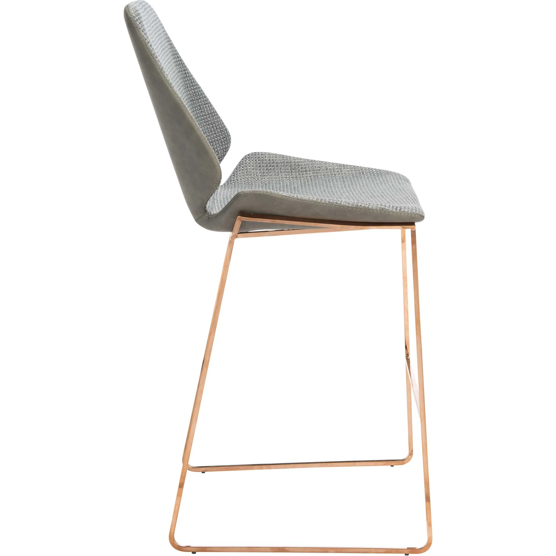 Margot Counter Stool Gray/Gold - Image 3
