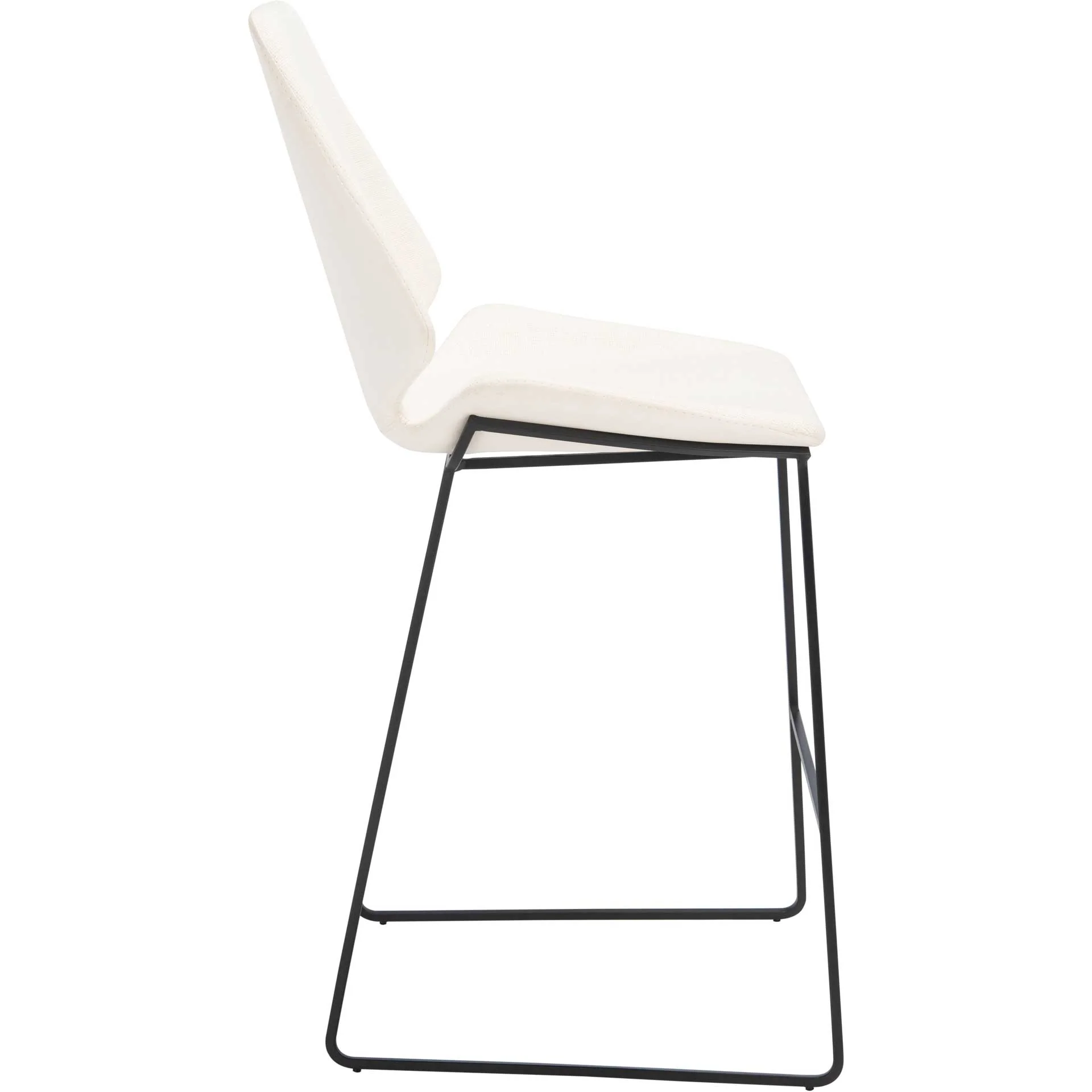 Margot Counter Stool White/Black - Image 3