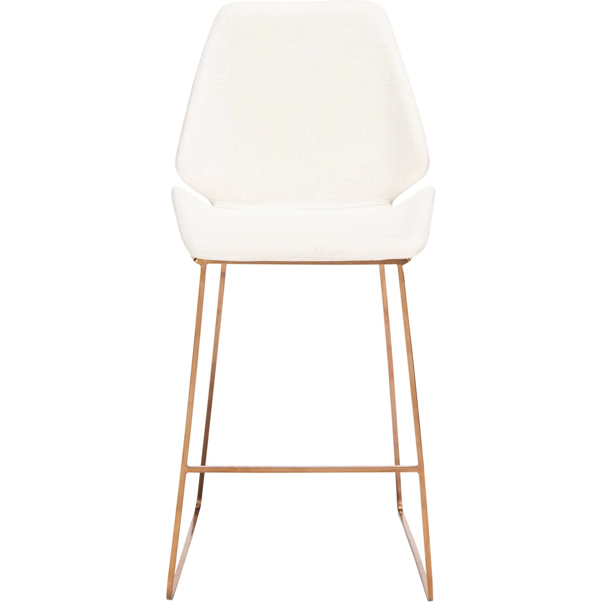 Margot Counter Stool White/Gold - Image 2