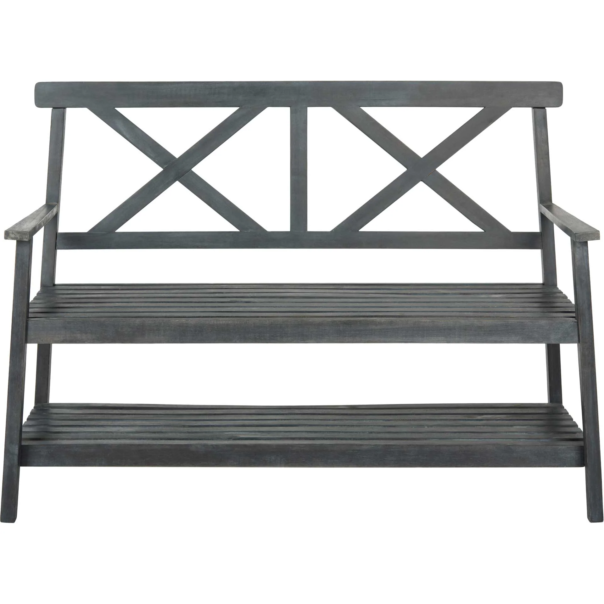 Maribel Outdoor Bench Dark Slate Gray - Image 2