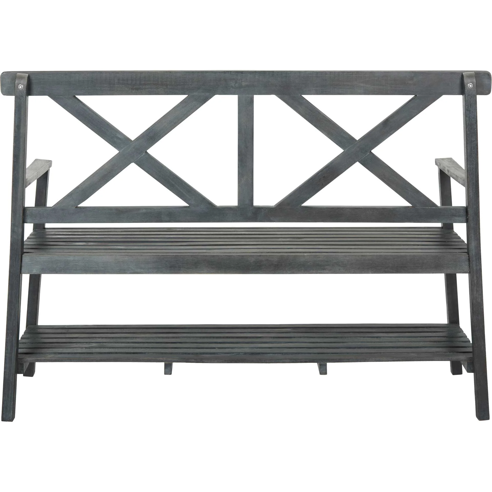 Maribel Outdoor Bench Dark Slate Gray - Image 4