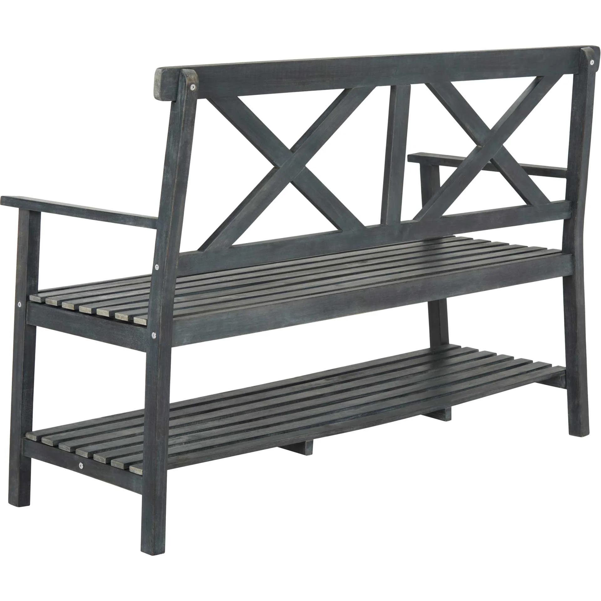Maribel Outdoor Bench Dark Slate Gray - Image 5