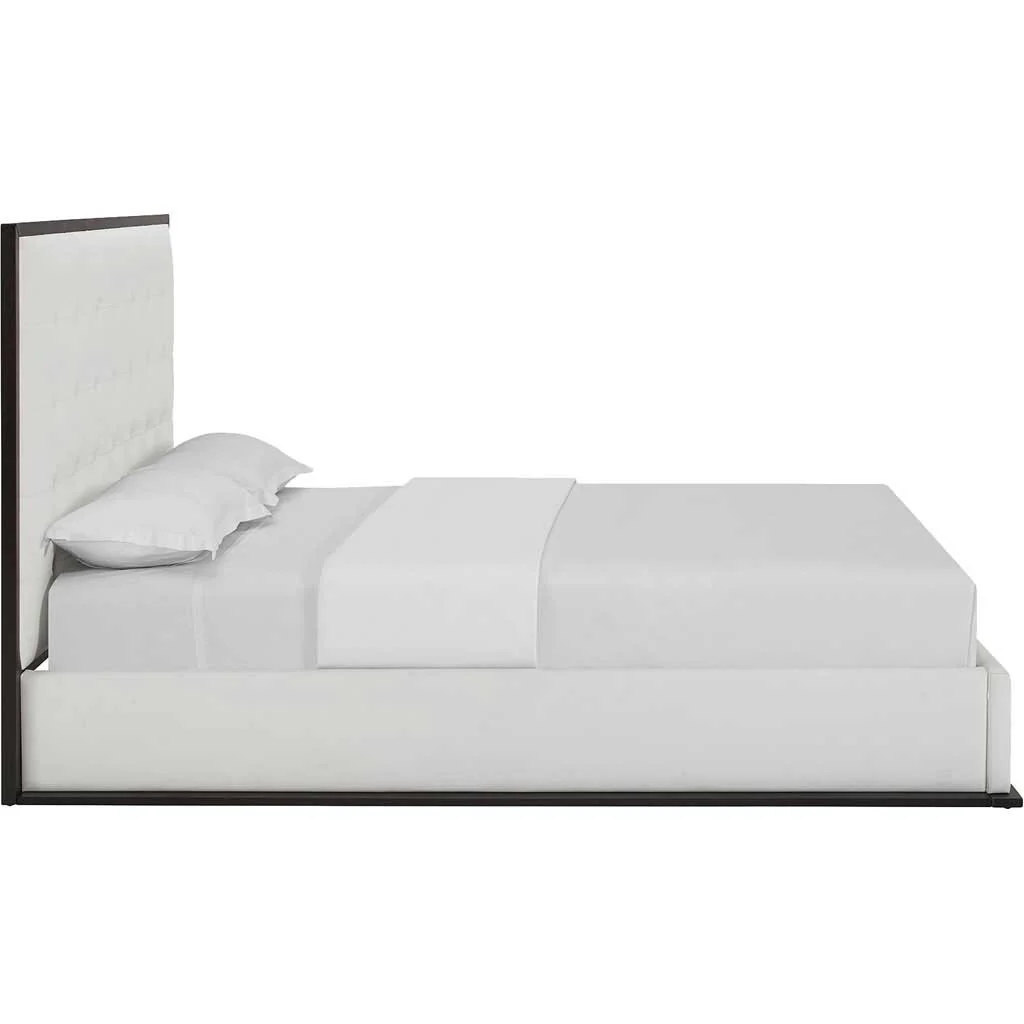 Marina Vinyl Bed Cappuccino/White - Image 2