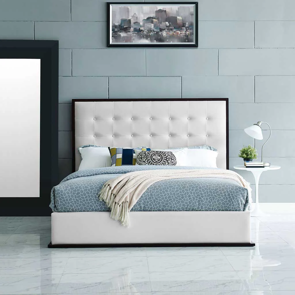 Marina Vinyl Bed Cappuccino/White - Image 5