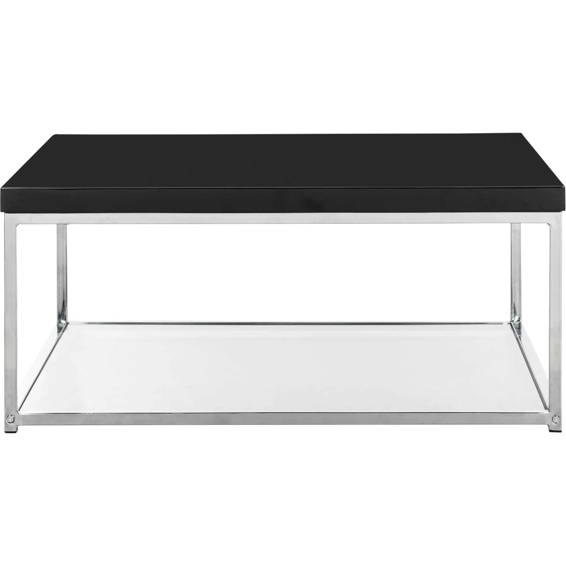 Mark Chrome High Gloss Coffee Table Black/Chrome - Image 2