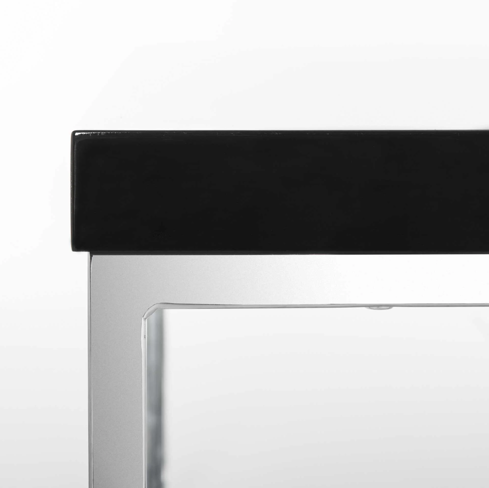 Mark Chrome High Gloss Coffee Table Black/Chrome - Image 4
