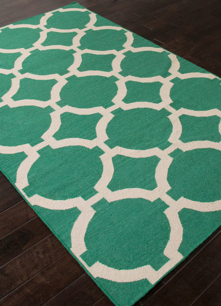 Maroc Rafi Emerald Green/Antique White Area Rug - Image 2