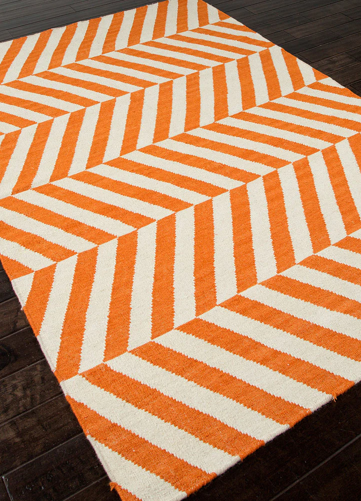 Maroc Salma Orange/White Area Rug - Image 2