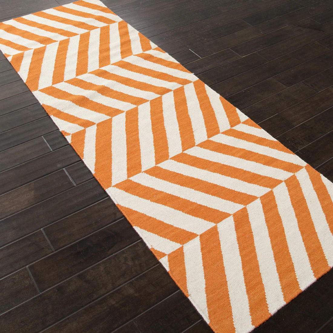 Maroc Salma Orange/White Runner Rug - Image 2