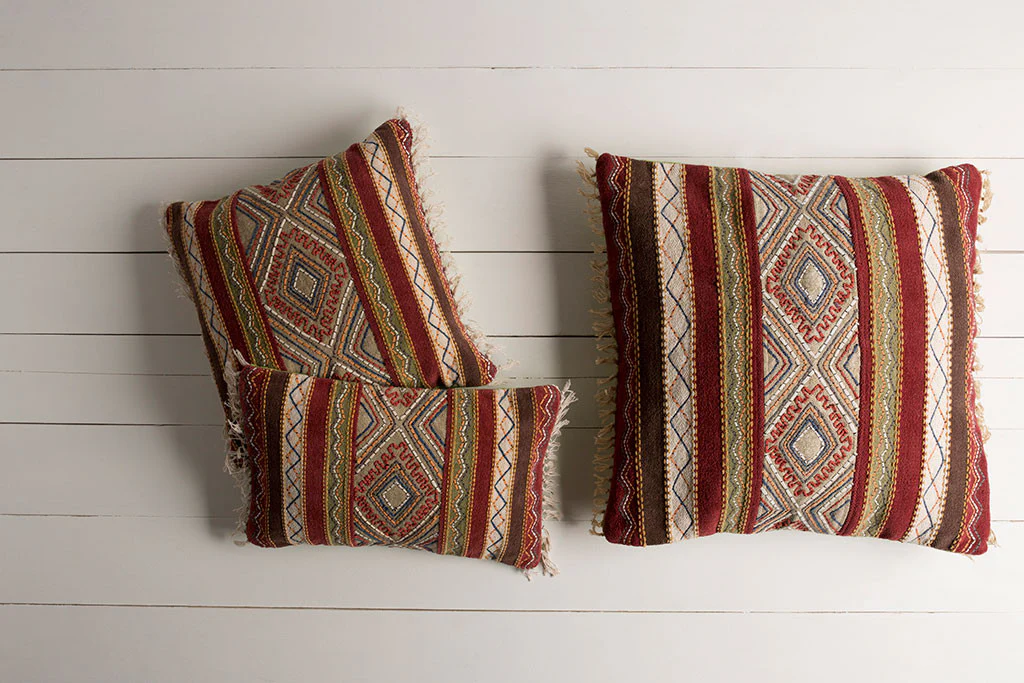 Marrakech Peach/Olive Pillow - Image 2
