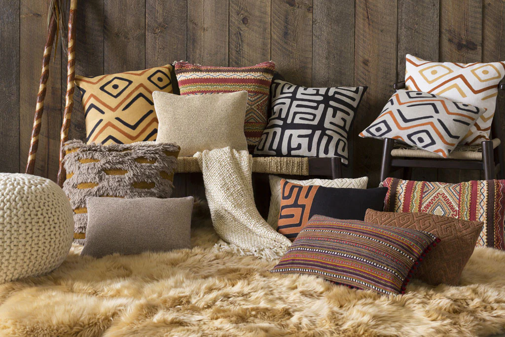 Marrakech Peach/Olive Pillow - Image 3