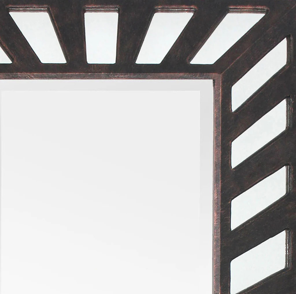 Mars Textural Bronze Wall Mirror - Image 2