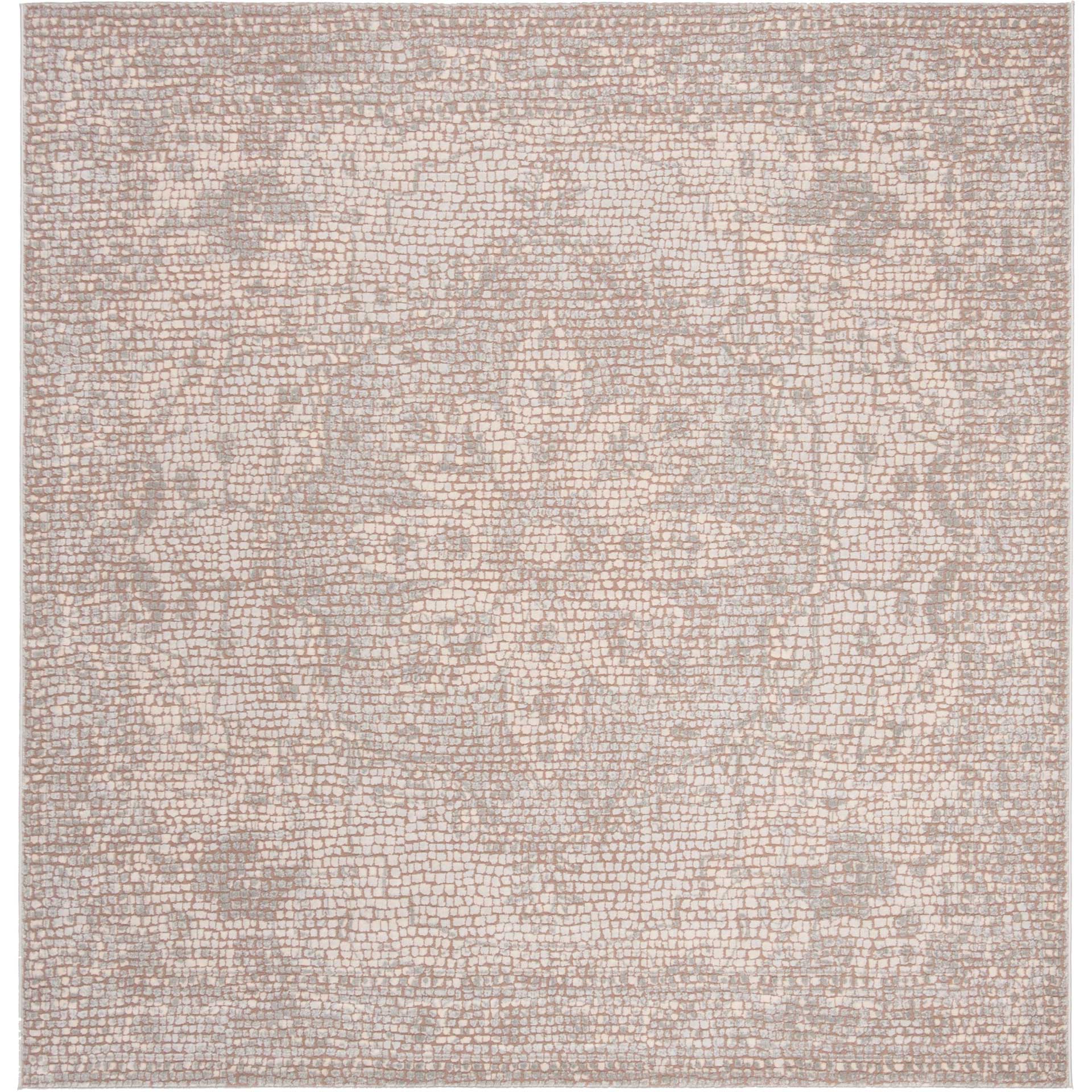 Marseille Mosaic Silver/Ivory Area Rug - Image 2